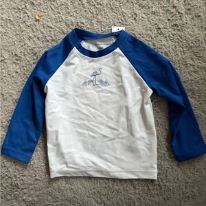 Janie and Jack White and Blue Kids Rashguard